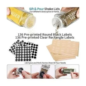 Tarros de especias paquete de 28 tarros de especias de_3