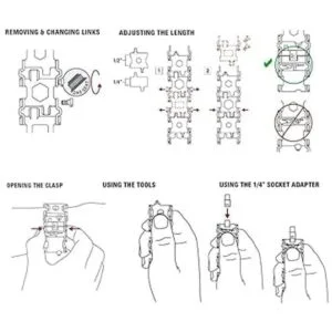 Pulsera multiherramienta 29 en 1 acero inoxidable de 8.7_5