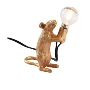 Moderna y bonita lámpara de mesa LED de resina animal para_1