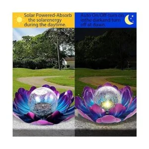 WNP Luz solar púrpura de flores para decoración al aire_4