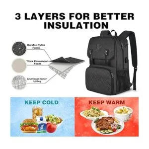 Mochila de almuerzo para mujer mochila térmica para_2
