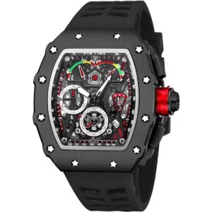 Reloj de correa de goma para hombre diseño deportivo_2