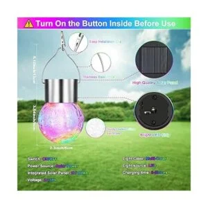 Luces colgantes solares con diseño de bola_6