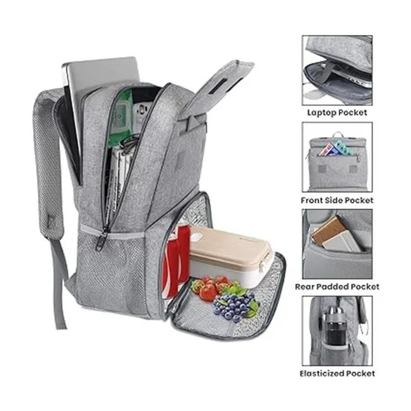 Bolsas de almuerzo para mujer lonchera térmica con puerto_3