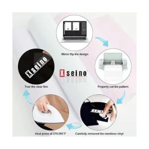 XSEINO Rollo de vinilo de transferencia de calor rollo de_3