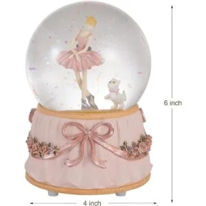 Dreamwizor Ballerina Globo de nieve con mangas verdes_2