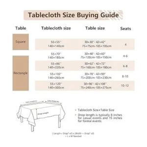 Laolitou Mantel de lino de algodón rústico manteles para_6