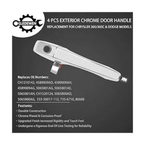 Juego de manijas de puerta exterior delantera trasera_3