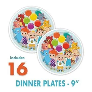 Cocomelon Juego de suministros para fiestas de cumpleaños_3