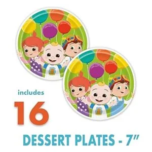 Cocomelon Juego de suministros para fiestas de cumpleaños_4