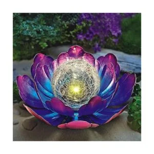 WNP Luz solar púrpura de flores para decoración al aire_2