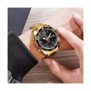 VIGOROSO Reloj de pulsera para hombre color dorado_6