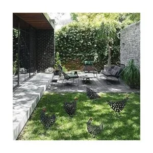 Aozita 5 piezas de 13 pulgadas de metal para patio de_5