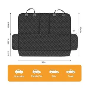 Funda de asiento de coche para perro protector de asiento_4