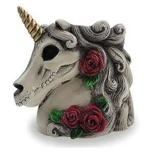 Soporte para brochas de maquillaje gótico con busto de_3