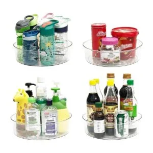 YCLADEC Lazy Susan Paquete de 4 organizadores de mesa_4