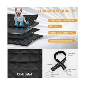 Funda de asiento de coche para perro protector de asiento_3
