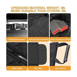 Funda de asiento de coche para perro protector de asiento_5