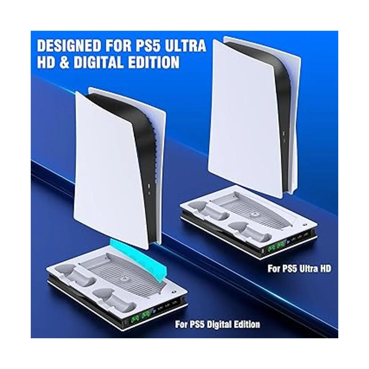 Soporte para PS5 con 2 ventiladores de refrigeración_5