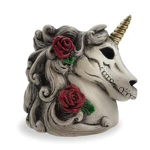 Soporte para brochas de maquillaje gótico con busto de_6