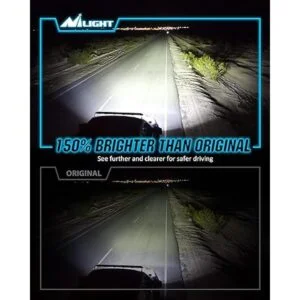 Nilight Bombilla HID D3S 6000 K color blanco diamante_3