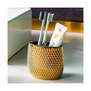 Juego de accesorios de baño dorados de 4 piezas de_3