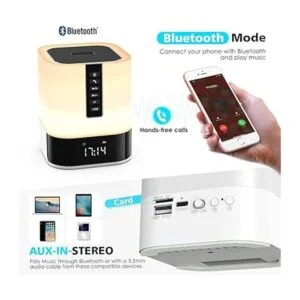 Altavoz Bluetooth de luz nocturna lámpara de noche con_3