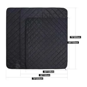 REDCAMP Manta grande de camping con forro sherpa manta_5