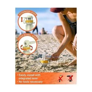 DIGGO Estaca para perros accesorio esencial de playa para_5