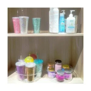 YCLADEC Lazy Susan Paquete de 4 organizadores de mesa_5