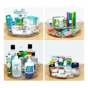 YCLADEC Lazy Susan Paquete de 4 organizadores de mesa_3