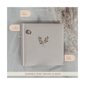 lbum de fotos de lino de lujo con bolsillos libres de_4