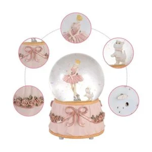 Dreamwizor Ballerina Globo de nieve con mangas verdes_6