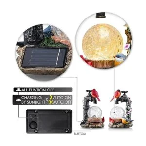 TERESAS COLLECTIONS Decoración de jardín de pájaros con_4