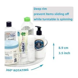 YCLADEC Lazy Susan Paquete de 4 organizadores de mesa_2