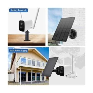 Panel solar para cámara de seguridad inalámbrica al aire_5