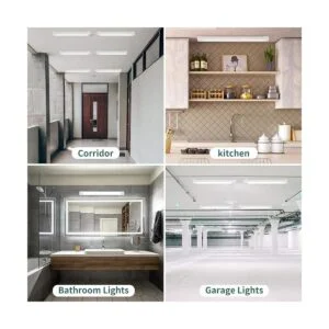 Lámpara de techo LED de 5000 K de 2 pies con enchufe luz_5