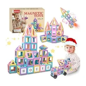 100 bloques magnéticos juguetes magnéticos para niños de_1