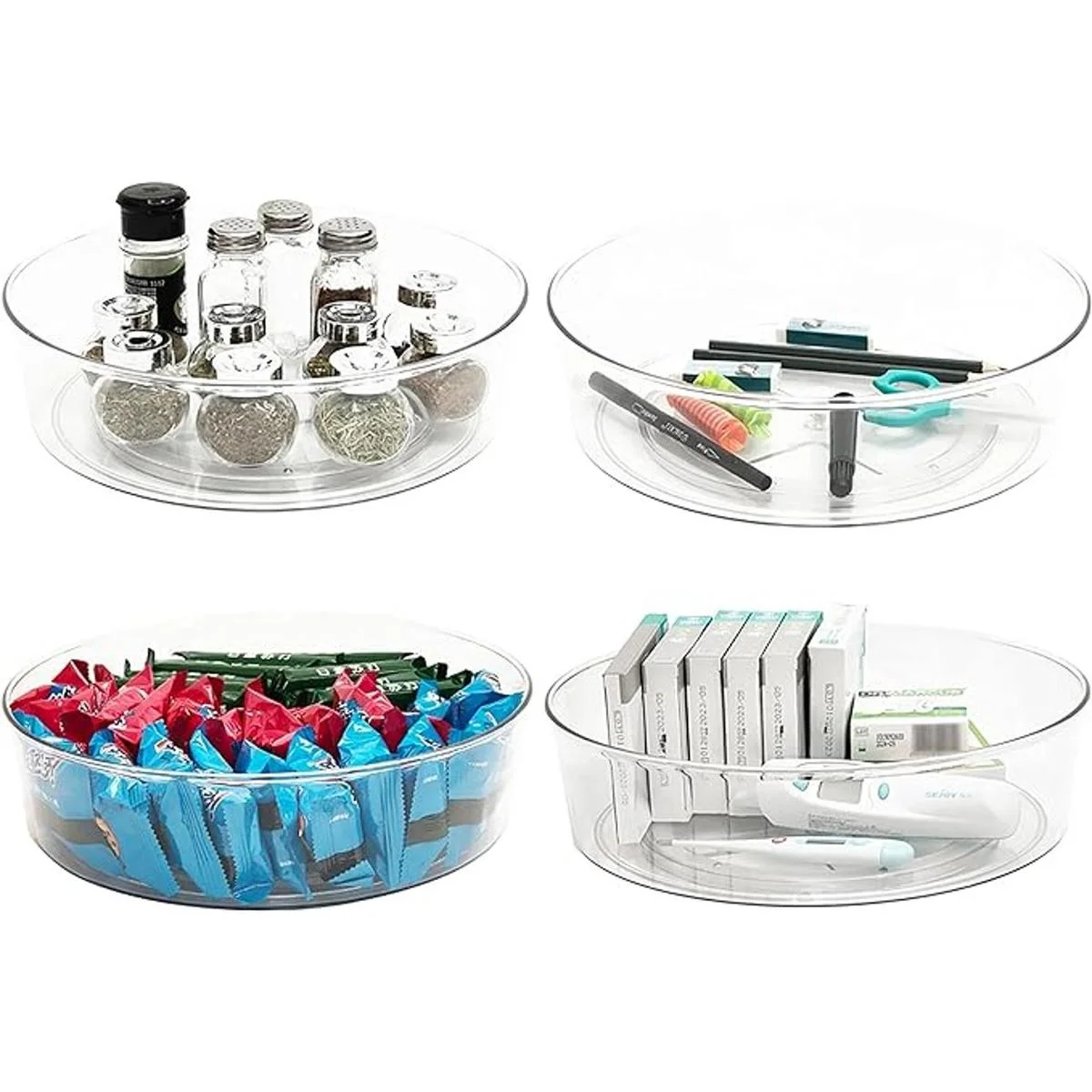 YCLADEC Lazy Susan Paquete de 4 organizadores de mesa_1