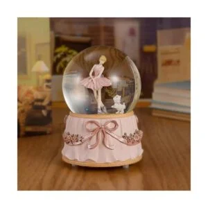 Dreamwizor Ballerina Globo de nieve con mangas verdes_3