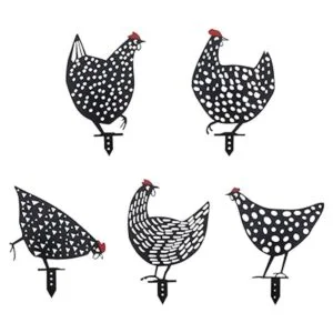 Aozita 5 piezas de 13 pulgadas de metal para patio de_1