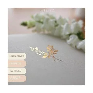 lbum de fotos de lino de lujo con bolsillos libres de_2