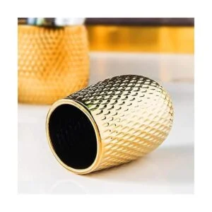 Juego de accesorios de baño dorados de 4 piezas de_5