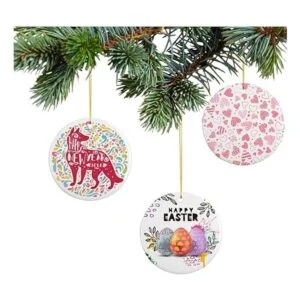 PYD Life 25 adornos de cerámica de sublimación a granel_6