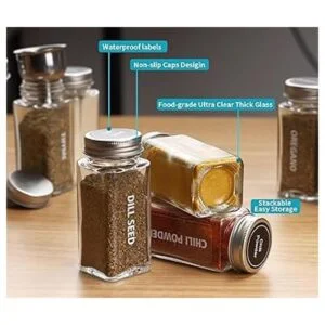 Tarros de especias paquete de 28 tarros de especias de_5