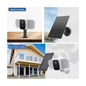 Panel solar para cámara de seguridad inalámbrica al aire_4