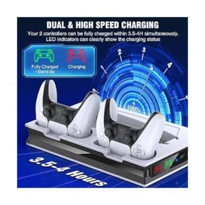 Soporte para PS5 con 2 ventiladores de refrigeración_3