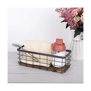 TIEYIPIN Cesta pequeña de almacenamiento de alambre de_2