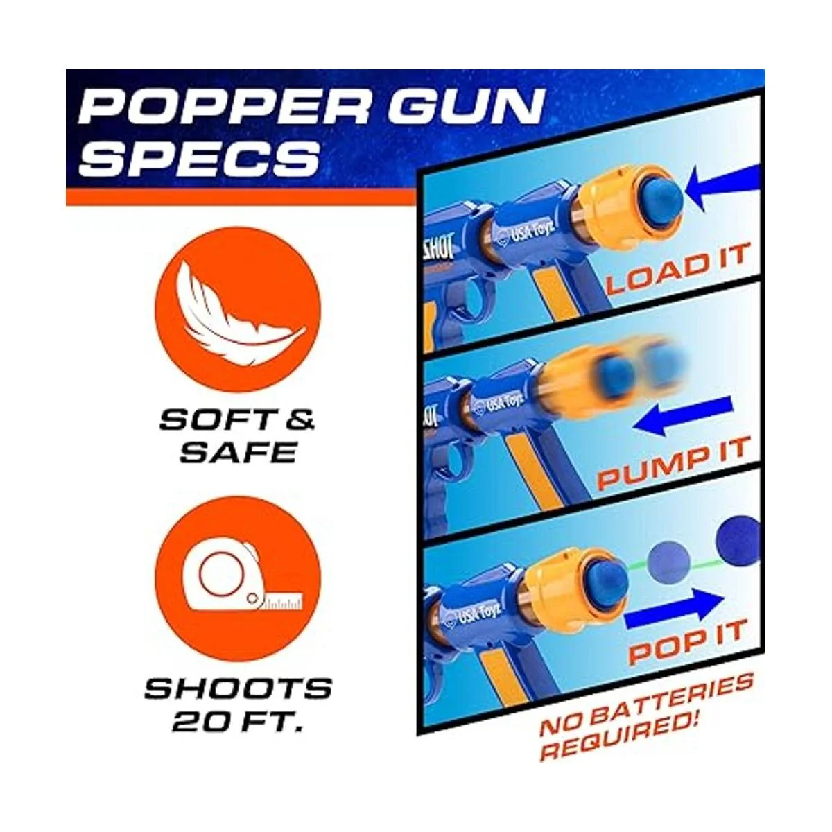 USA Toyz Astroshot Gemini Juego de disparos extremos para_3