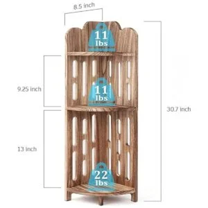 Meangood Estante esquinero de baño estante de exhibición_3